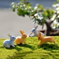 thumbnail image 3 of Biplut Lovely Rabbit Miniature Landscape DIY Garden Decor Crafts Dollhouse Ornament, 3 of 13