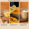 thumbnail image 4 of Handheld Mixer, Handheld Milk Frother 3 Speed Adjustable Khaki  for Home, 4 of 7
