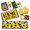 Bee Daisy, variant on 10 Pack Kitchen Decor And Accessories Set Bee Farmhouse