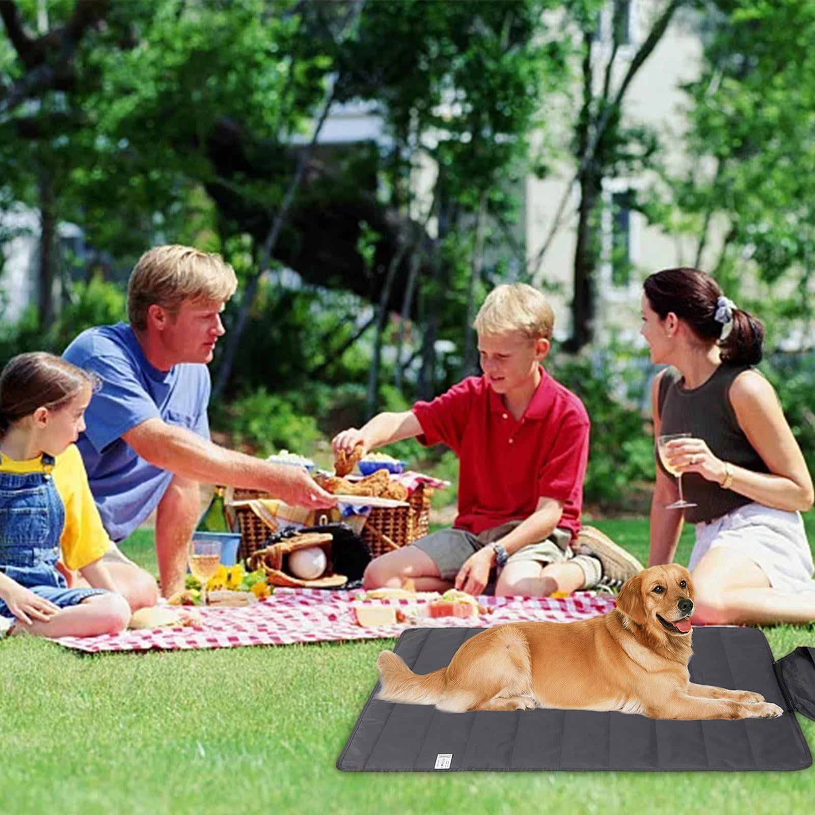 Bvdfgk Durable Dog Mat Pet Cat Bed Water Resistant Washable Mat for Camping Hiking Pet Dark Gray