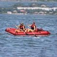 thumbnail image 4 of Inflatable Boat Set for Adults,Inflatable Fishing Boat, 3 Person Inflatable Kayak with Oars,Pump,Water Rafts for Lake,7.5ft PVC Water Adult Assault Boat, 4 of 12