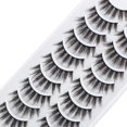 thumbnail image 5 of 10 pares de pestañas postizas 3D naturales, pestañas postizas grandes, suaves y gruesas, pestañas postizas reutilizables 100 % hechas a mano, espectaculares, 5 of 5