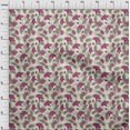 thumbnail image 4 of oneOone Velvet Pink Fabric Floral Retro Craft Projects Decor Fabric Printed By The Yard 58 Inch Wide, 4 of 5