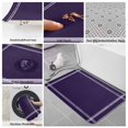 thumbnail image 6 of Pure Darkorchid Bath Mat 3 Piece Bathroom Rug Set, Simple Solid Color Non Slip Bath Rug Contour Mat and Toilet Lid Cover, Absorbent Shower Mats Soft Bath Rugs and Mats Sets, 6 of 8