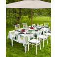 thumbnail image 4 of nqOlkjepod Botanical Leaves Outdoor Tablecloth with Umbrella Hole & Zipper, Summer Retro Pastoral Garden Plant Rectangle Table Cover 60x84 Inch, Dining Waterproof Table Cloth Protector for Patio, 4 of 7