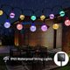 thumbnail image 3 of Rewera Guirnalda de Luces Solares para Exteriores 9M 50 LED, Alimentada por Solar/USB, Guirnaldas de Luces Impermeables IP65, Guirnaldas de Luces con Bolas de Cristal para Patio, Boda, Fiesta,, 3 of 5
