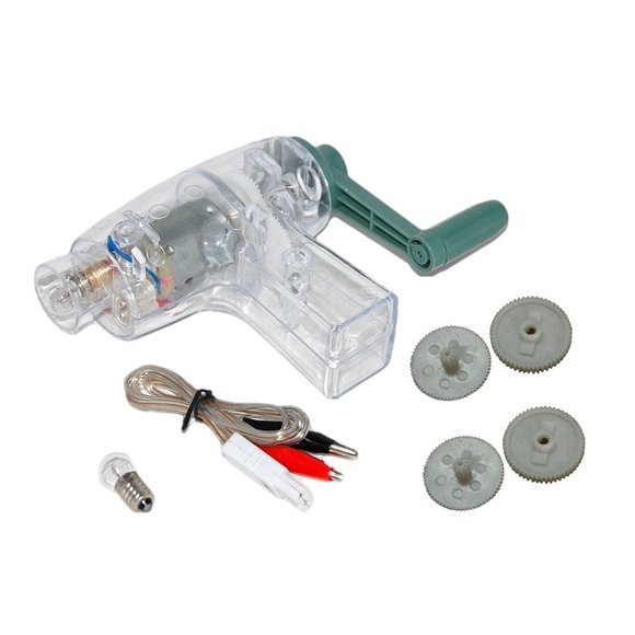 Generador de corriente continua de 6 V con manivela Sci-Supply, kit STEM para laboratorio