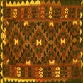 thumbnail image 1 of Ahgly Company Indoor Square Oriental Yellow Traditional Area Rugs, 5' Square, 1 of 4