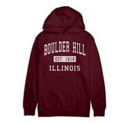 Boulder Hill Illinois Classic Established Premium Cotton Hoodie