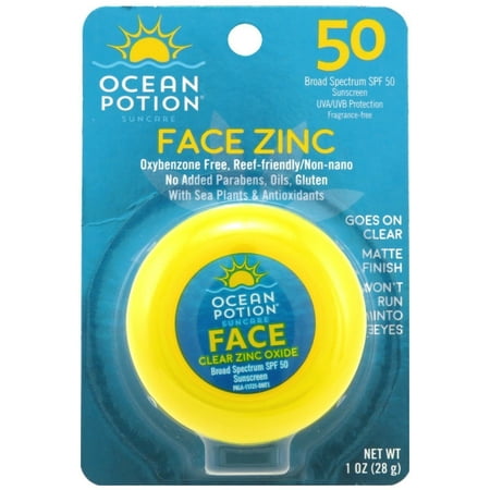 2 Pack - Ocean Potion Suncare Face Potion Clear Zinc Oxide, SPF 50 1