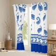 thumbnail image 3 of Castle Fairy Bohemian Paisley Curtains Pack of 2 (42x84 Each),Flower Curtains Blackout, 3 of 6