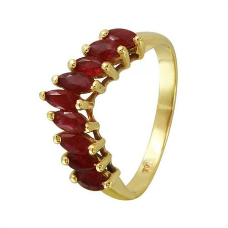 Foreli 1.3CTW Ruby 14K Yellow Gold Ring