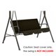 thumbnail image 3 of Cateissary Funda de asiento columpio 150cm cojín impermeable para silla jardín Patio café HA005111-06, 3 of 6