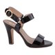 thumbnail image 1 of 051-04 Sandalia Dama Mujer Negro Tacón 10 cm Cklass 051-04, 1 of 2
