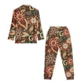 thumbnail image 5 of DISNIMO Boho Mandala Flower Print Womens Pajamas Sets 2 Piece Lounge Set Long Sleeve Sleepwear with Long Pants Comfy Soft Loungewear Nightwear, 5 of 7