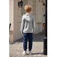 thumbnail image 4 of Arshiner Boys' 2 Piece Athletic Tracksuit Jogging Outfit Sweatsuit Zip Up Hoodie and Active Pants Sets, 4 of 5