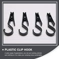 thumbnail image 3 of 8Pcs Practical Clip Hooks Detachable Hooks Heavy Duty Clip Hooks (Black), 3 of 4