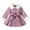 Purple, variant on Girls Fleece Lapel Trench Coat Button Slim Winter Warm Jacket Kids Trendy Fall Winter Peacoat with Pockets Belt