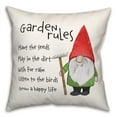 thumbnail image 2 of Creative Products Garden Gnome Rules 16 x 16 Spun Poly Pillow, 2 of 3