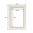 thumbnail image 3 of White Acid Free 13x19 Picture Frame Mat with Black Core Bevel Cut for 11x14 Pictures - Fits 13x19, 3 of 3
