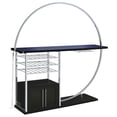 thumbnail image 3 of Risley 2-door Circular LED Wine Cabinet Dark Charcoal, 3 of 20