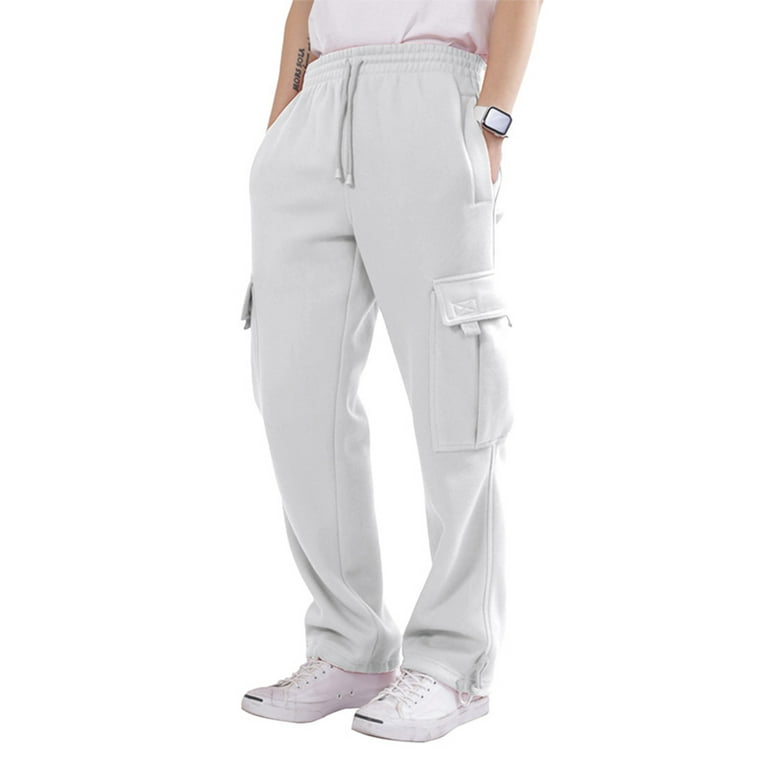 Niuer Men's Lightweight Outdoor Pants Cargo Work Pants with Drawstring  Elastic Waist Hiking Fishing Pants