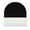 Whiteblack, variant on Beanie Hat 2-Tone Long Cuff Knit Color Block Winter Beanie Skull Cap for Men & Women-Whiteblack