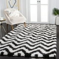 thumbnail image 1 of Safavieh Barcelona Carmella Zigzag Stripes Shag Area Rug, 1 of 7