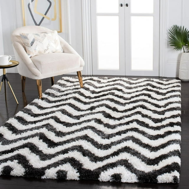 Safavieh Barcelona Carmella Zigzag Stripes Shag Area Rug