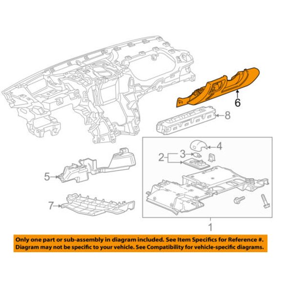 Cadillac GM OEM 13-15 ATS Instrument Panel Dash-Knee Bolster 22945396