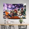 thumbnail image 3 of My Hero Academia Tapestry, Anime Wall Poster Art, Wall Tapestry For Bedroom Living Room Dorm Room, Wall Hanging For Festival Party Events Background Photography Backdrop, 60x40 Inch, 3 of 9
