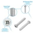 thumbnail image 3 of Uxcell Phillips Pan Head Screws, 60 Pack M4-0.7 x 35mm 304 Stainless Steel 18-8 Full Thread Pan Head Machine, 3 of 7