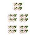 thumbnail image 3 of Bewildely 4X flores artificiales Real Touch ramo falso boda tulipanes flor ceremonia arreglo decoración blanco rosa Type2 NO2, 3 of 6
