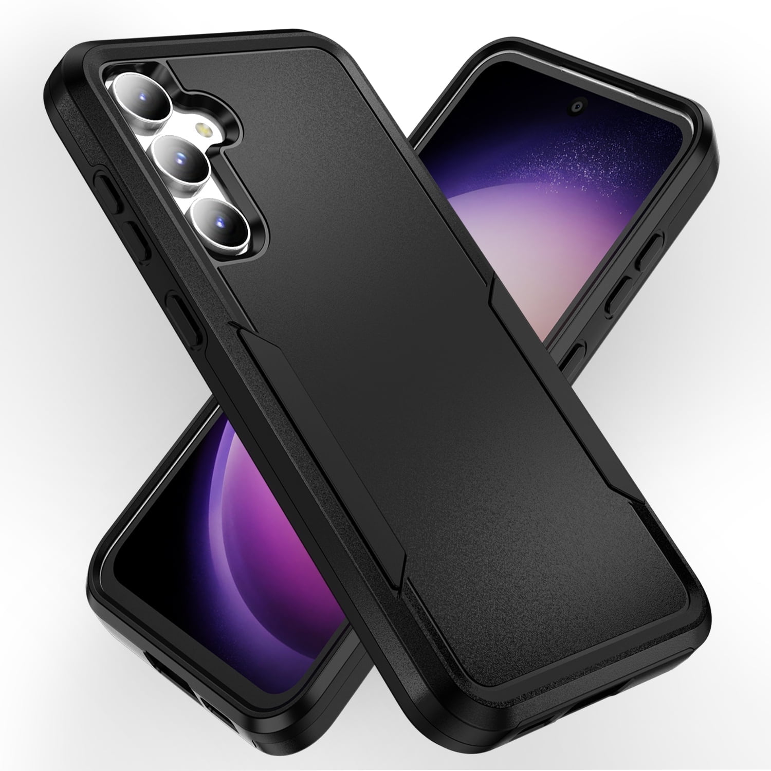 for Samsung Galaxy A36 5G Case, Heavy Duty Rugged Shockproof Protective Phone Cover for Samsung Galaxy A36 5G, Black