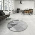 thumbnail image 4 of Ahgly Company Machine Washable Indoor Rectangle Transitional Platinum Silver Gray Area Rugs, 7' x 9', 4 of 7