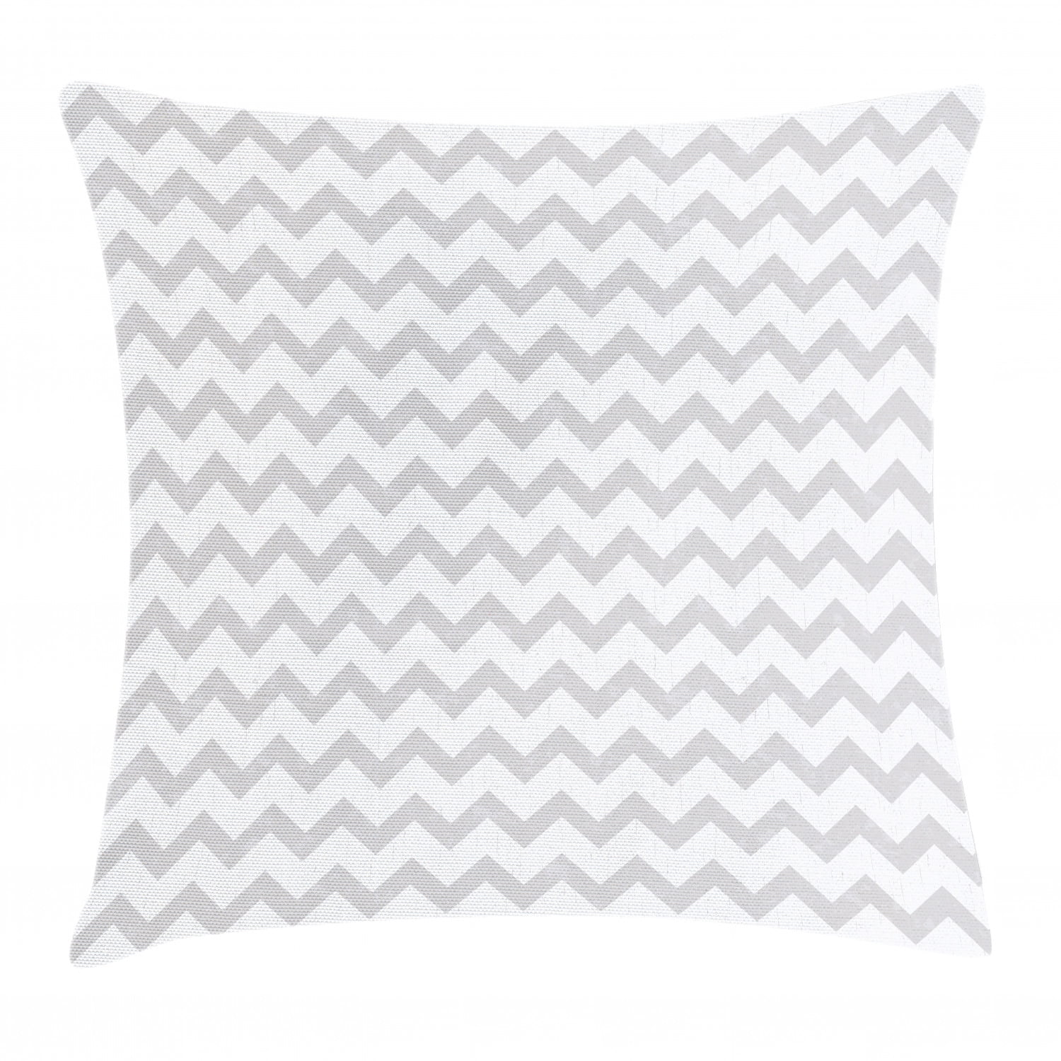 Grey and White Throw Pillow Cushion Cover, Chevron Pattern Zigzag Geometrical Arrow Lines