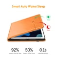 thumbnail image 3 of DTTO iPad 9th/8th/7th Generation 10.2 Inch Case 2021/2020/2019, Premium Leather Business Folio Stand Cover with Built-in Apple Pencil Holder - Auto Wake/Sleep and Multiple Viewing Angles, Orange, 3 of 7