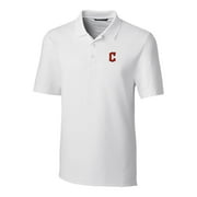 Men's Cutter & Buck White Cleveland Guardians Big & Tall Forge Stretch Polo