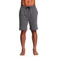 thumbnail image 4 of CYZ Men's Sleep Shorts - 100% Cotton Knit Sleep Shorts & Lounge Wear - Black Charcoal 2PK / X-Large, 4 of 11