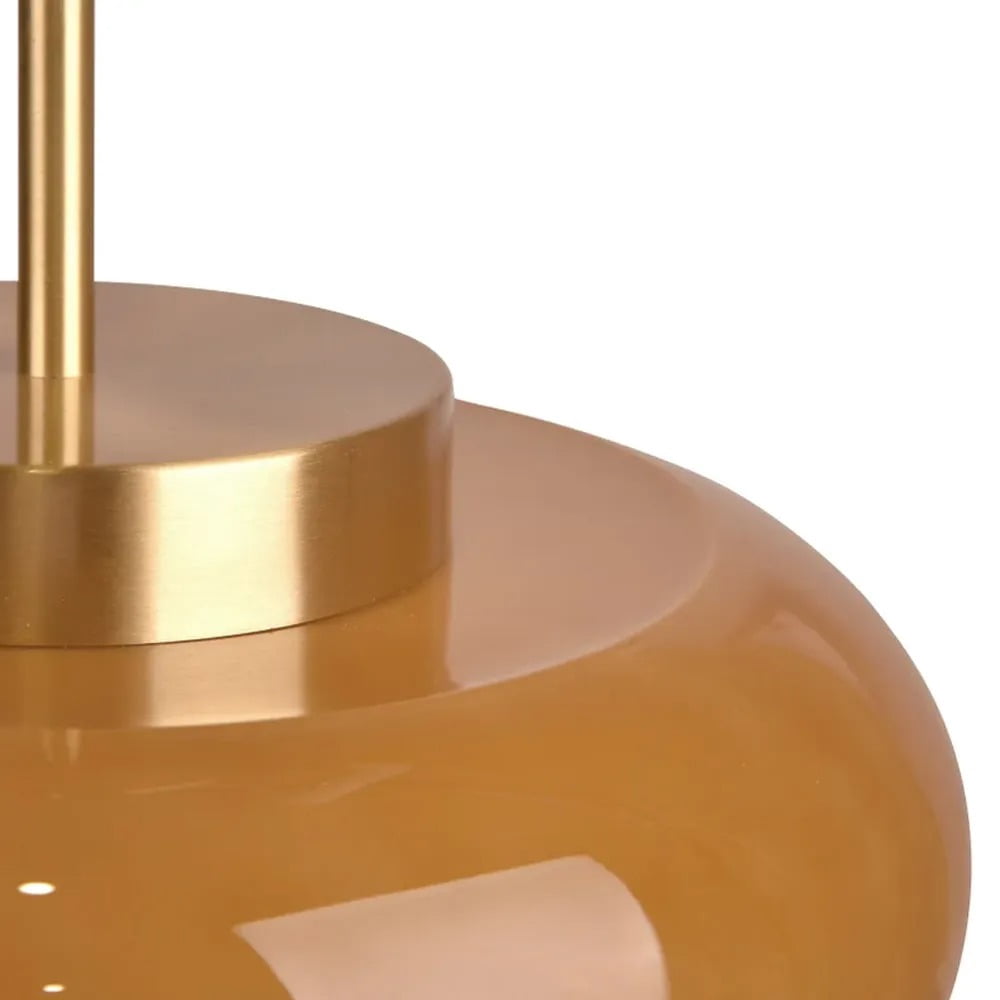 Arturesthome French Retro Hallway Brass Ceiling Light Medieval Restaurant Flush Mount Glass Lamp