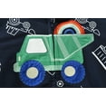thumbnail image 5 of POPTEM Toddler Boys Sweatshirt Truck Hoodies with Pocket Zip-up Jacket for Kids Fall Clothes Navy Blue 3T, 5 of 9