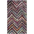 thumbnail image 2 of Safavieh Fiesta Elijah Chevron Shag Area Rug, Multi, 3' x 5', 2 of 8