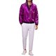 thumbnail image 2 of Chaqueta de lentejuelas INSPIRE CHIC para hombres, de manga larga, con cremallera, chaqueta con lentejuelas brillantes metálicas, 2XL, púrpura, 2 of 5