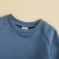 thumbnail image 6 of Scyoekwg Baby Clothes Infant Newborn Baby Boys Sports Sets Fashion Gilrs Fall Clothes Sets Solid Color Long Sleeve Round Neck Tops Drawstring Pants with Pockets Outfits Blue18 Months, 6 of 8