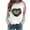 01#CPink, variant on Ichuanyi Womens Fall Tops, Women's Casual Valentine's Day Heart Print Round Neck Casual Sweatshirt Top