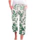 thumbnail image 1 of Pantalones Casuales de Mujer de Impresión Floral Cintura Elástica Suelta, Pantalones de Pierna Ancha Recta con Bolsillos, 1 of 7