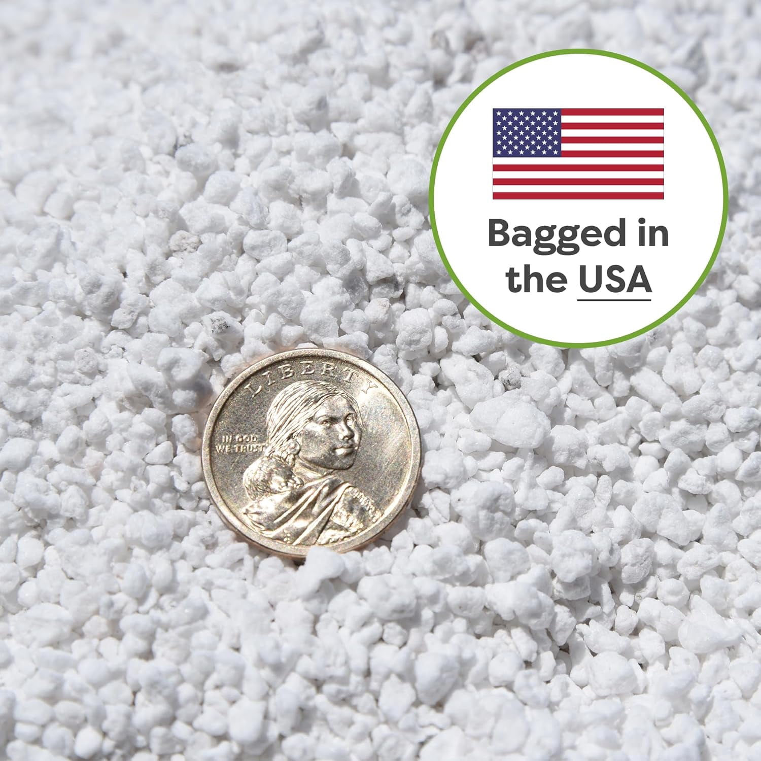 Organic Perlite by — Add to Soil for Indoor & Outdoor Container Plants for Drainage Management and Enhanced Growth (8qts.)
