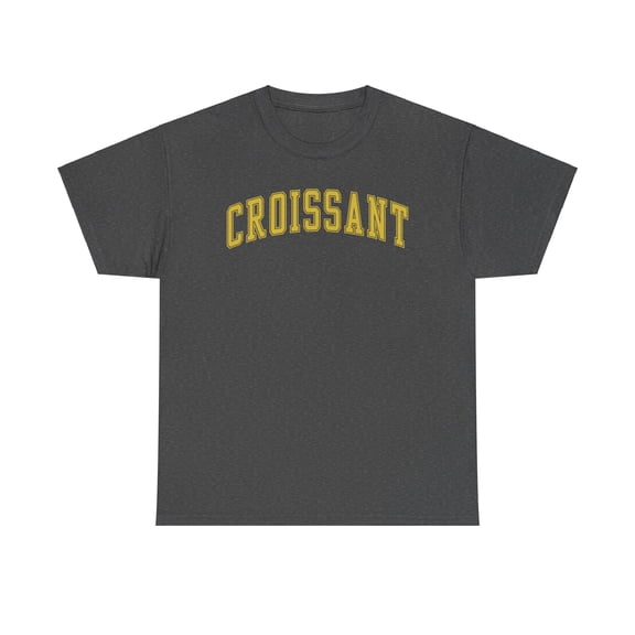 Croissant Shirt Gifts Tshirt Crew Neck Short Sleeve