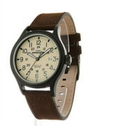 Timex Mens Expedition Scout Brown Leather Strap Watch T49963