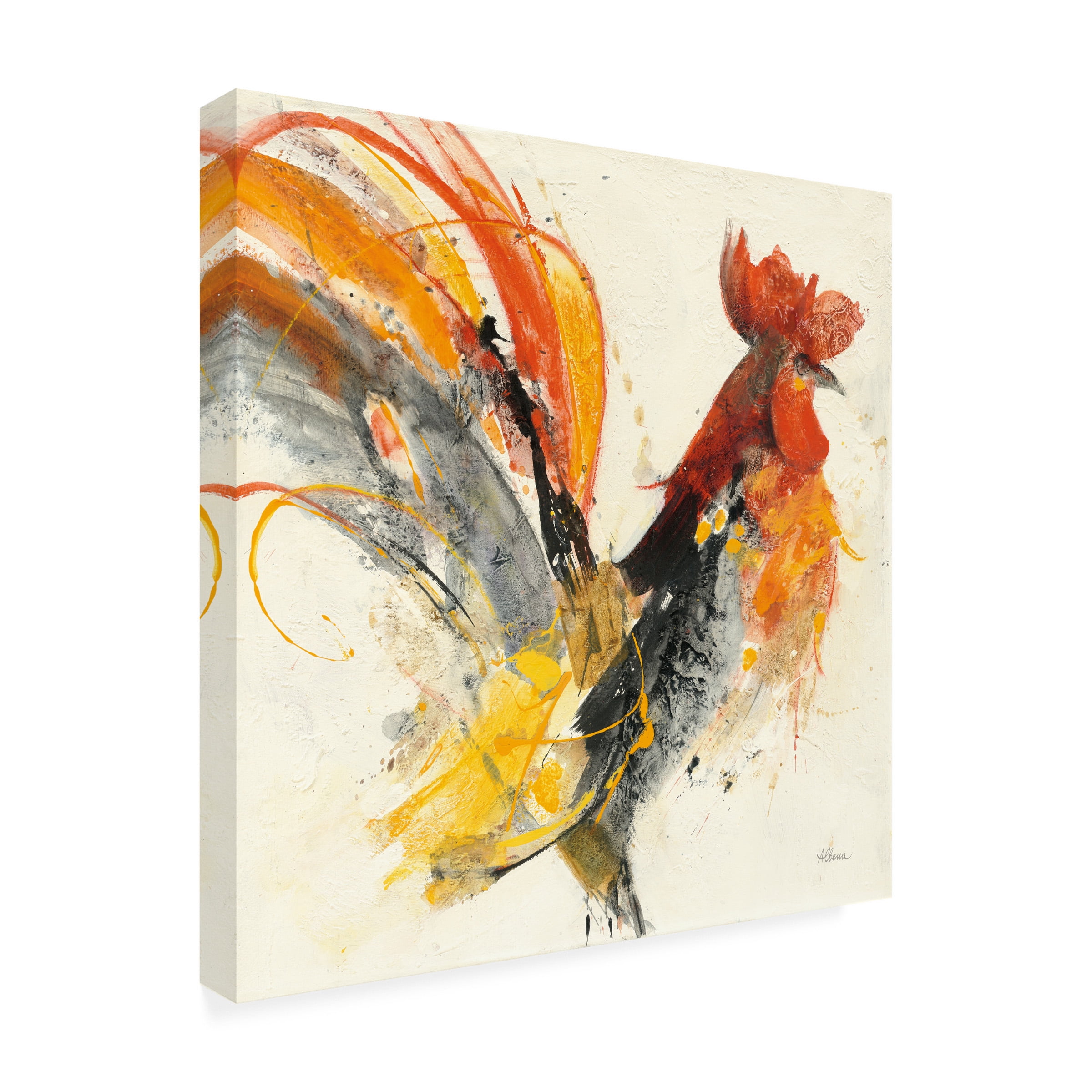 Trademark Fine Art 'Festive Rooster I' Canvas Art by Albena Hristova
